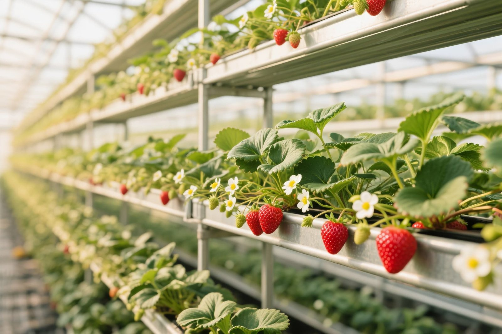 mega greenhouse smart agricultural project
